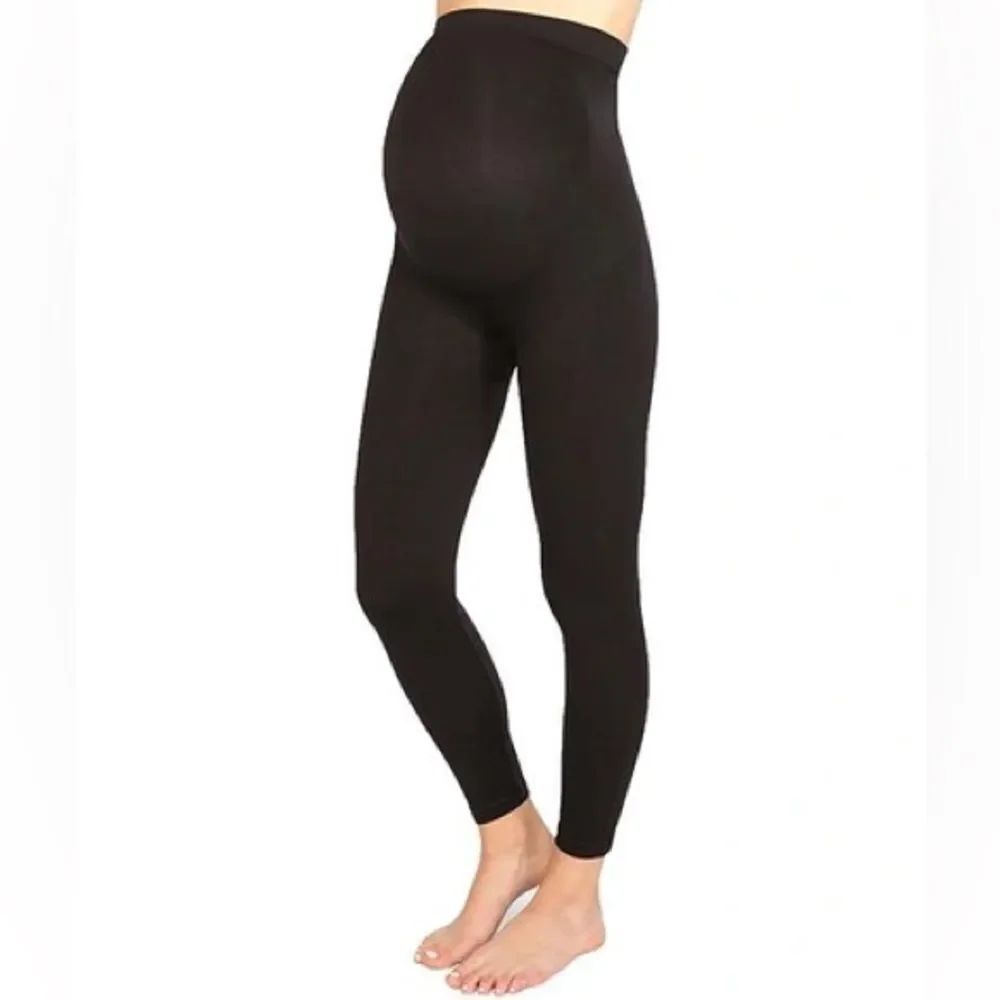 NWT SPANX Plus Size Mama Look At Me Now Leggings in Very Black Size 2X